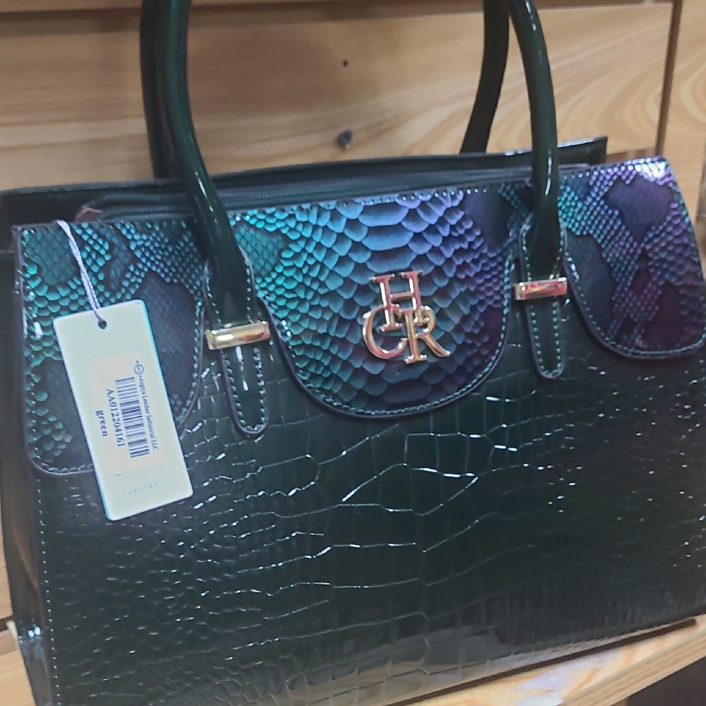 Luxurious Emerald Green Satchel by